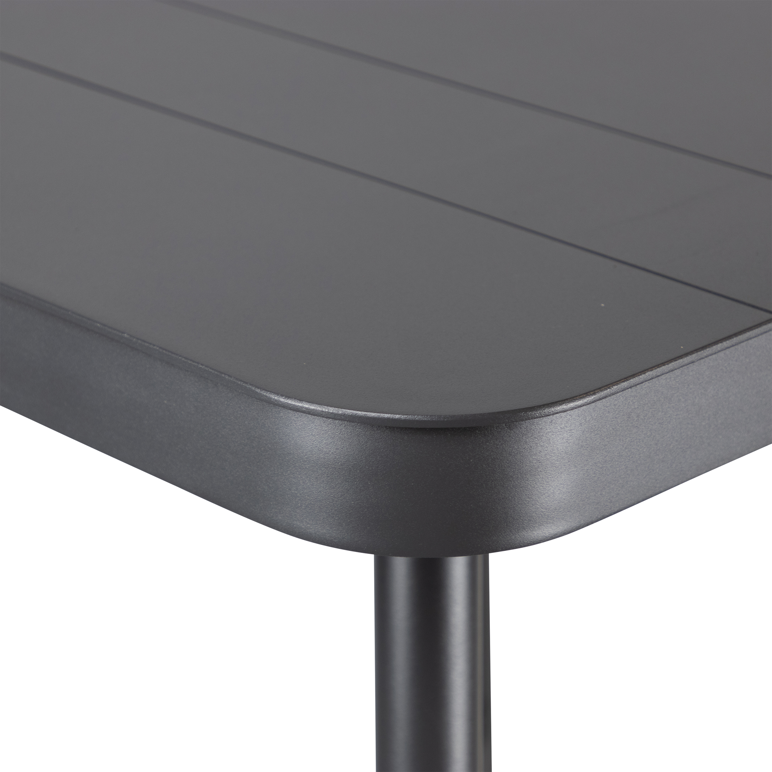 Amalfi Square 5pc Bar Suite in Gunmetal Aluminium