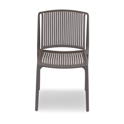 Paros UV Plastic Outdoor Chair (PP) in Taupe