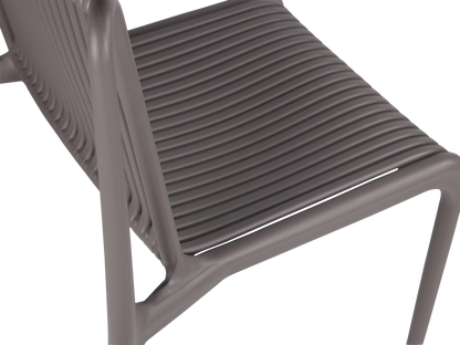 Paros UV Plastic Outdoor Bar Stool (PP) in Taupe