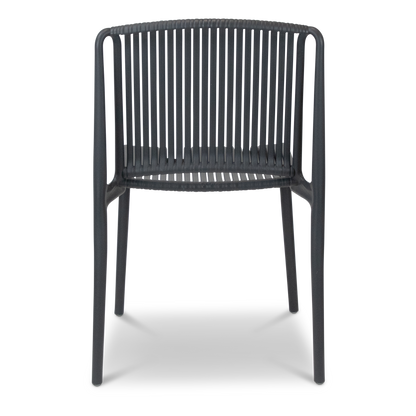 Paros UV Plastic Outdoor Chair (PP) in Gunmetal