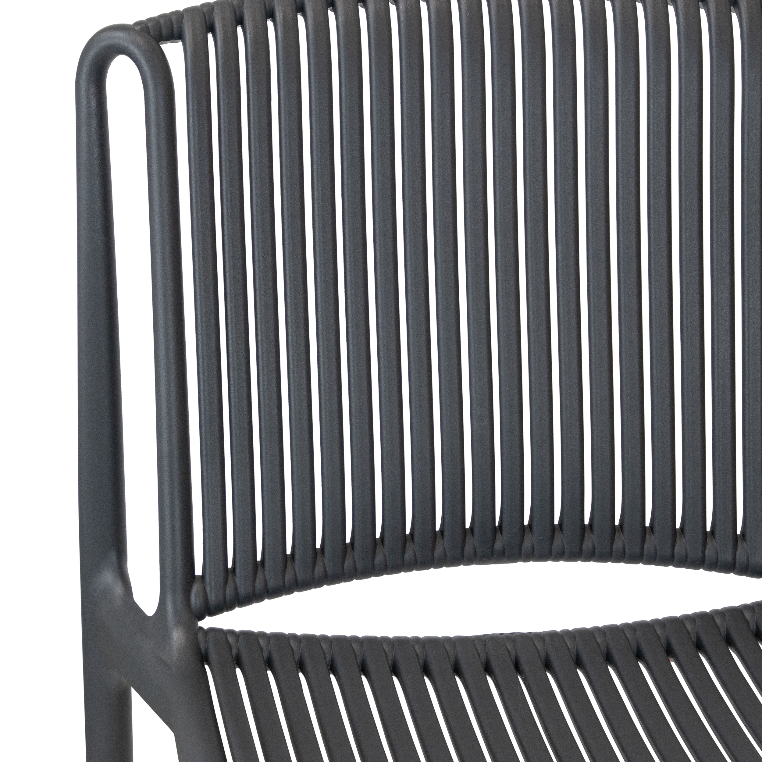 Paros UV Plastic Outdoor Chair (PP) in Gunmetal