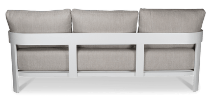 Elements 3 Seater, 2 Seater and Armchair in Arctic White Aluminium Frame