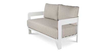Elements 3 Seater, 2 Seater and Armchair in Arctic White Aluminium Frame