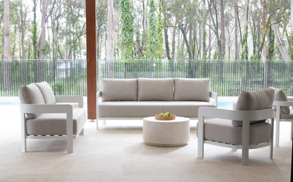 Elements 3 Seater, 2 Seater, Armchair with MGO Firenze Coffee and Side Table
