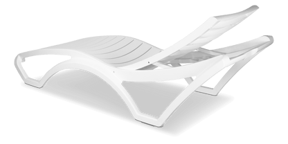 Drift UV Polypropylene Premium Sunlounger in Marshmallow