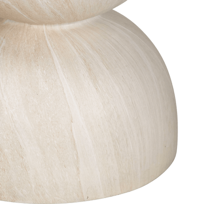 Milano Side Table in MGO Travertine Finish