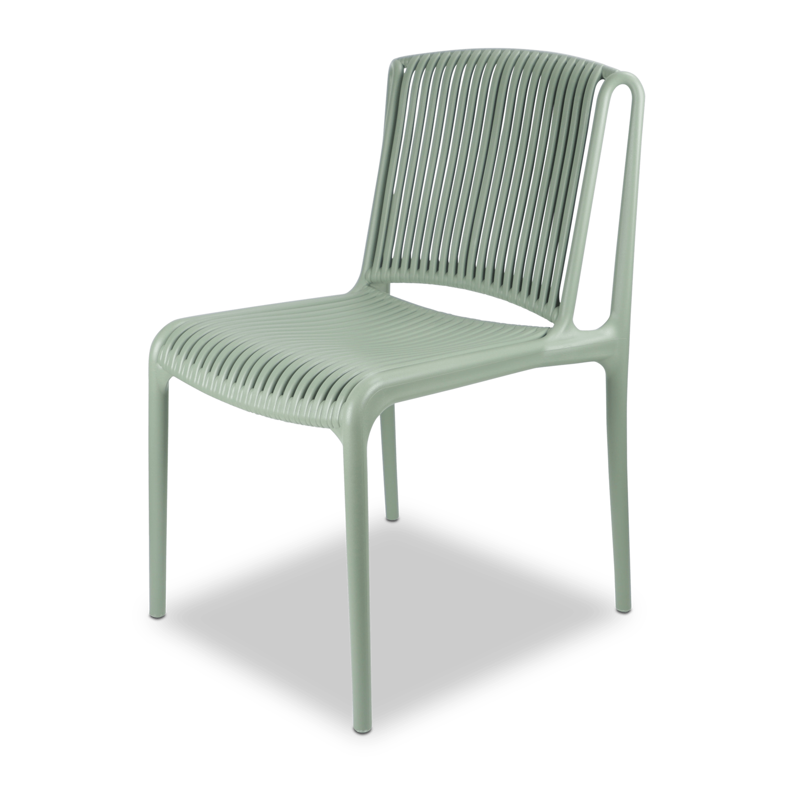 Morocco Outdoor Extension Table in Gunmetal with Polypropylene Chairs - The Furniture Shack