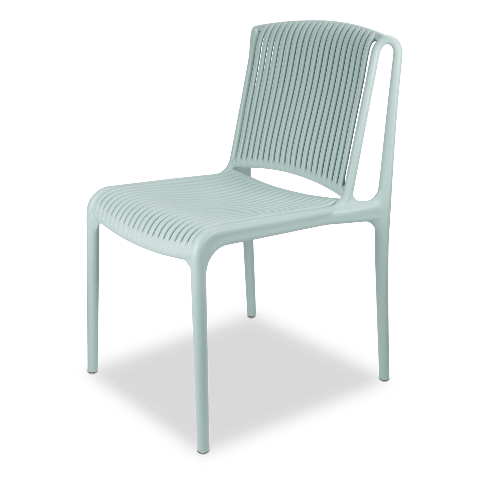 Morocco Outdoor Extension Table in White with Polypropylene Chairs - The Furniture Shack