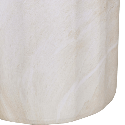 Napoli Side Table in MGO Travertine Finish