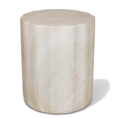 Napoli Side Table in MGO Travertine Finish
