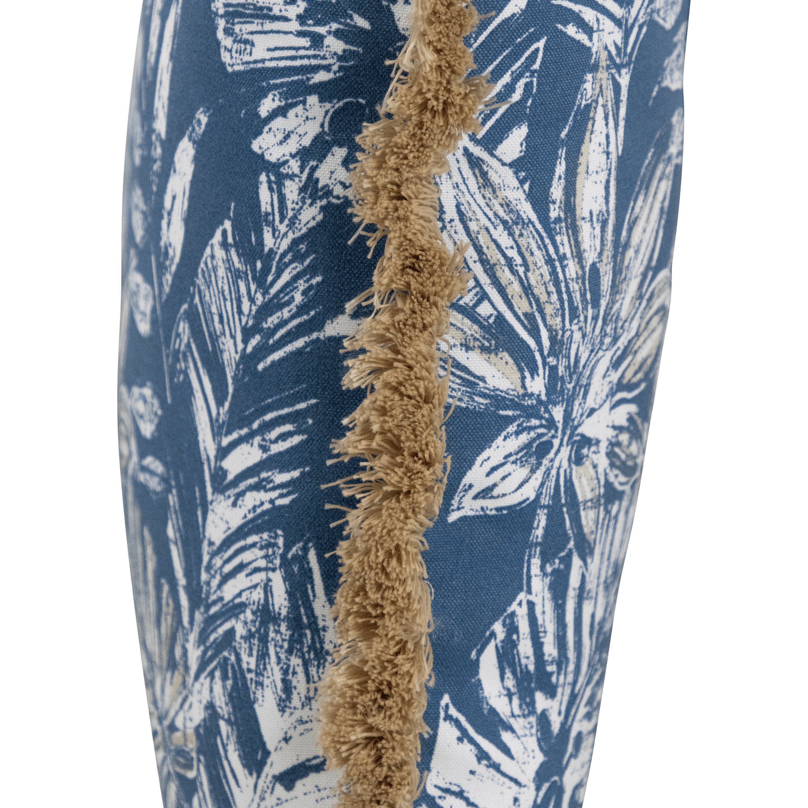 *IN STORE PICK UP ONLY* Tahiti Navy Escape - 50x50cm Fringed Outdoor Cushion