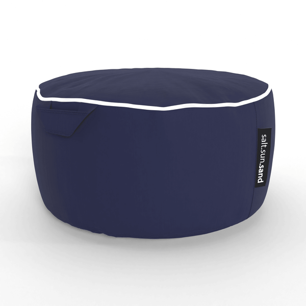 Byron Bay Indoor/Outdoor Ottoman in Navy - The Furniture Shack