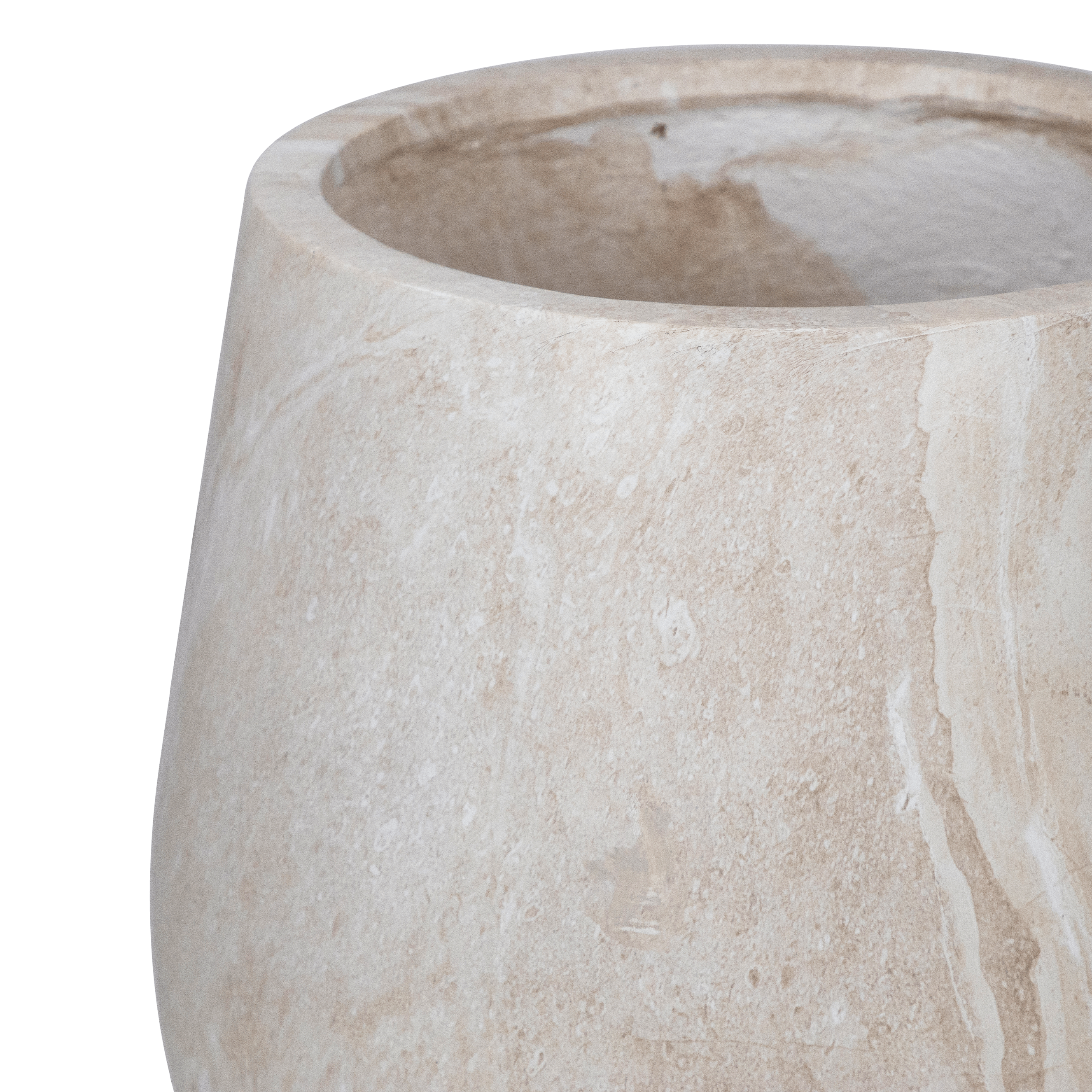 Palermo Large Pot in MGO Travertine Finish