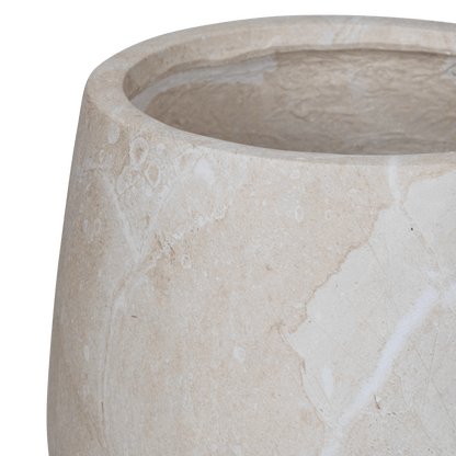 Palermo Small Pot in MGO Travertine Finish