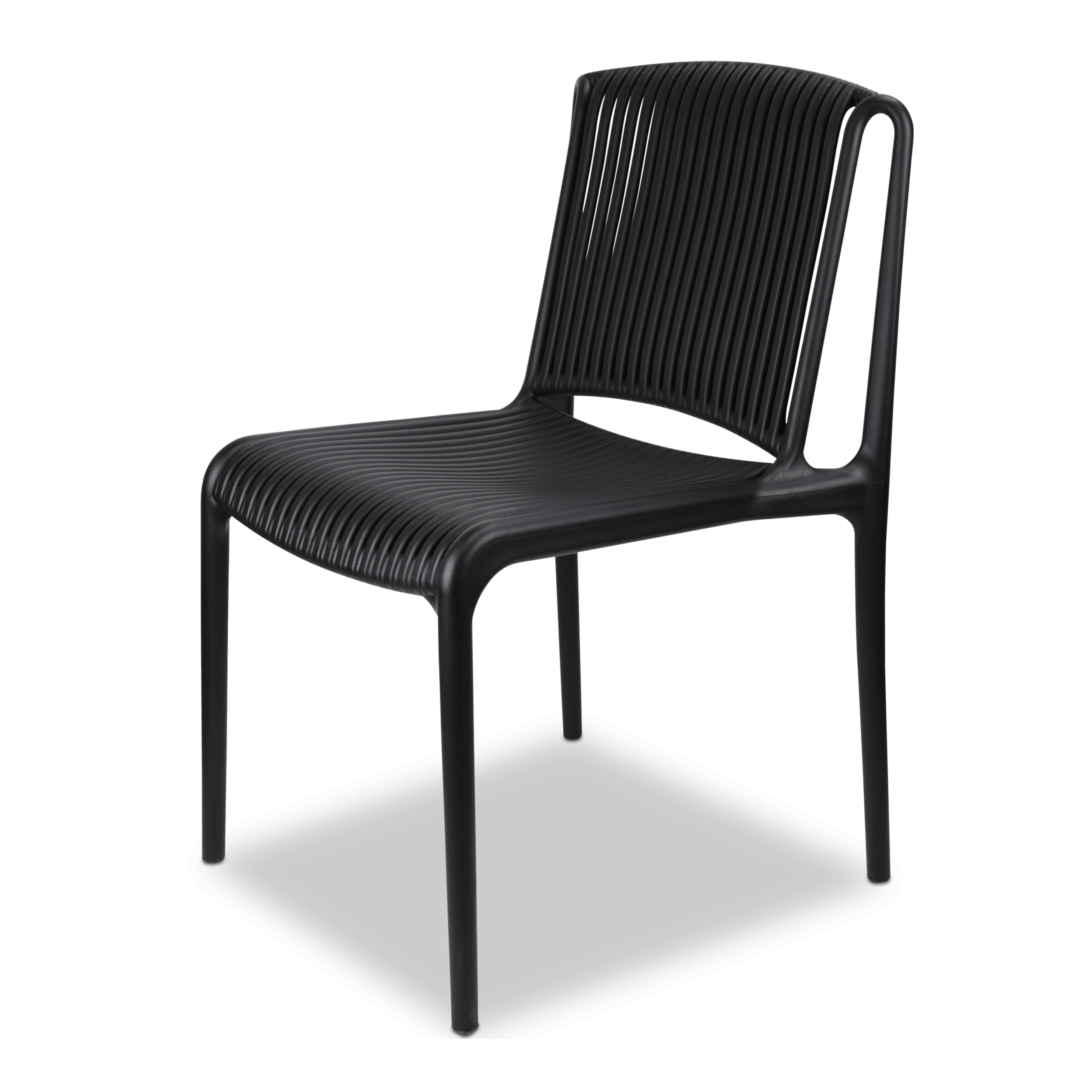 Trieste 7pc Dining Set with UV Plastic Outdoor Dining Chairs