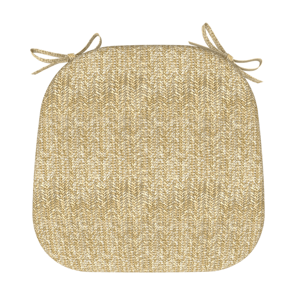 Tahiti Resort Rounded Outdoor Chair Pad - 40x42x5cm