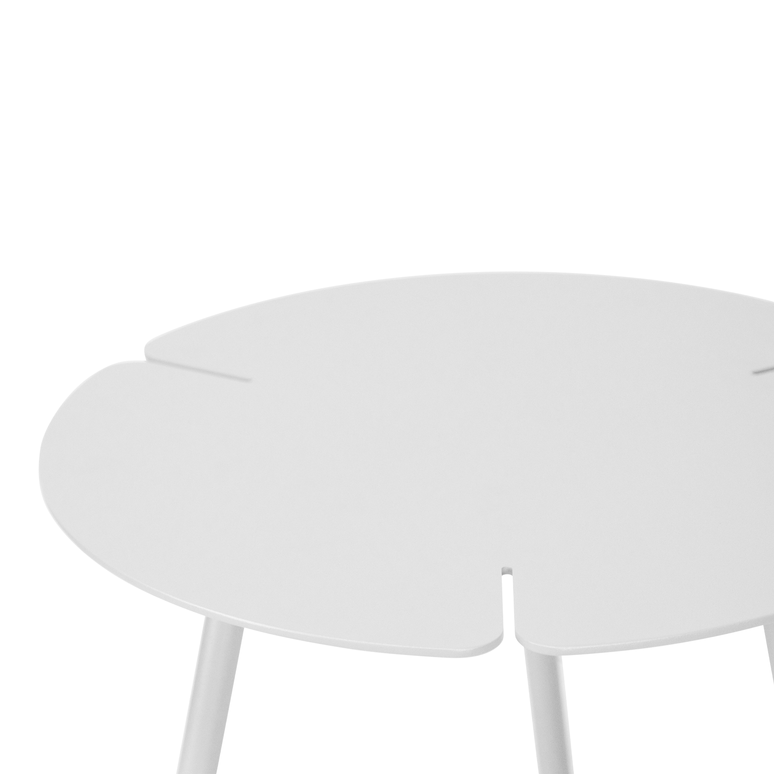 Riva Side Table in Arctic White