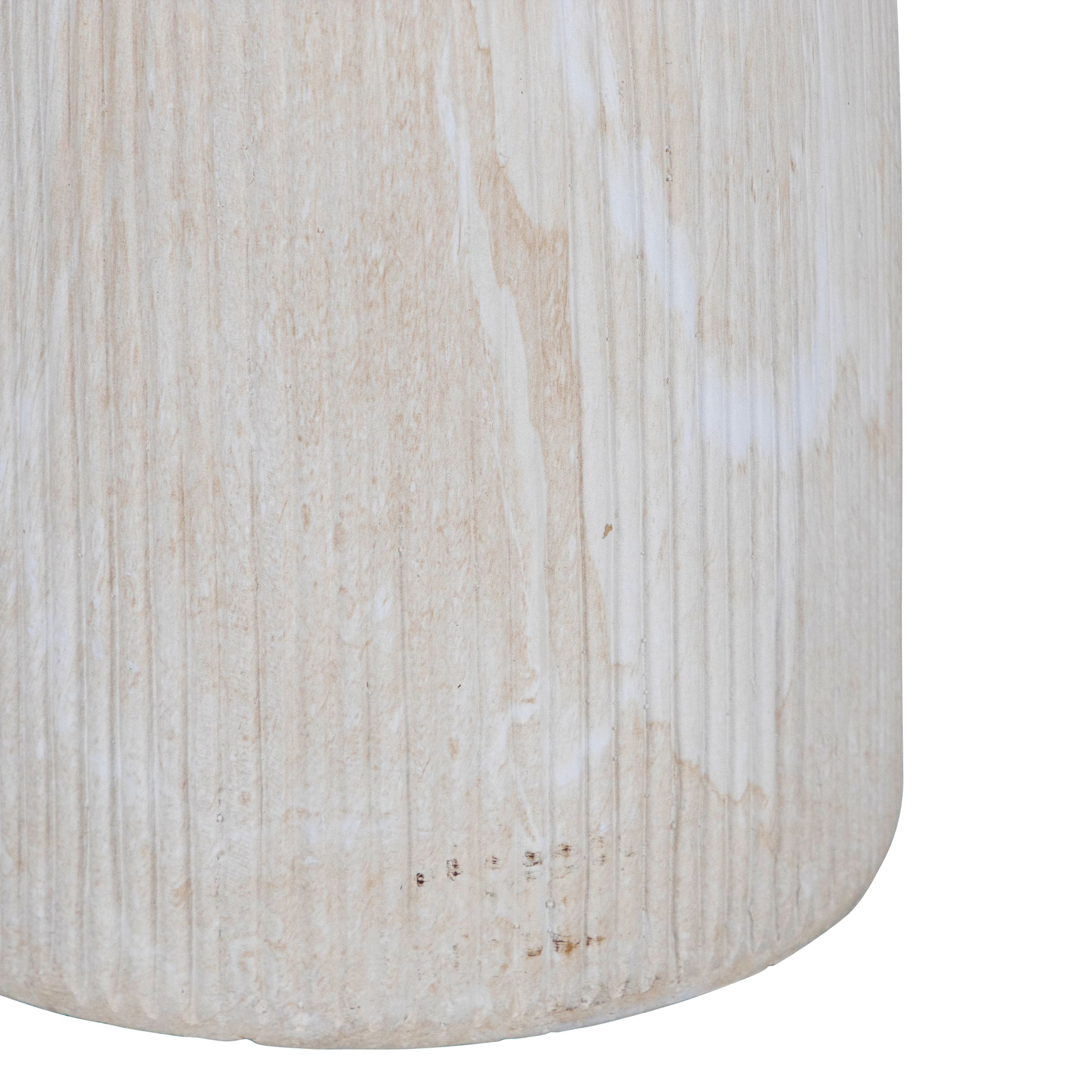 Roma Side Table in MGO Travertine Finish