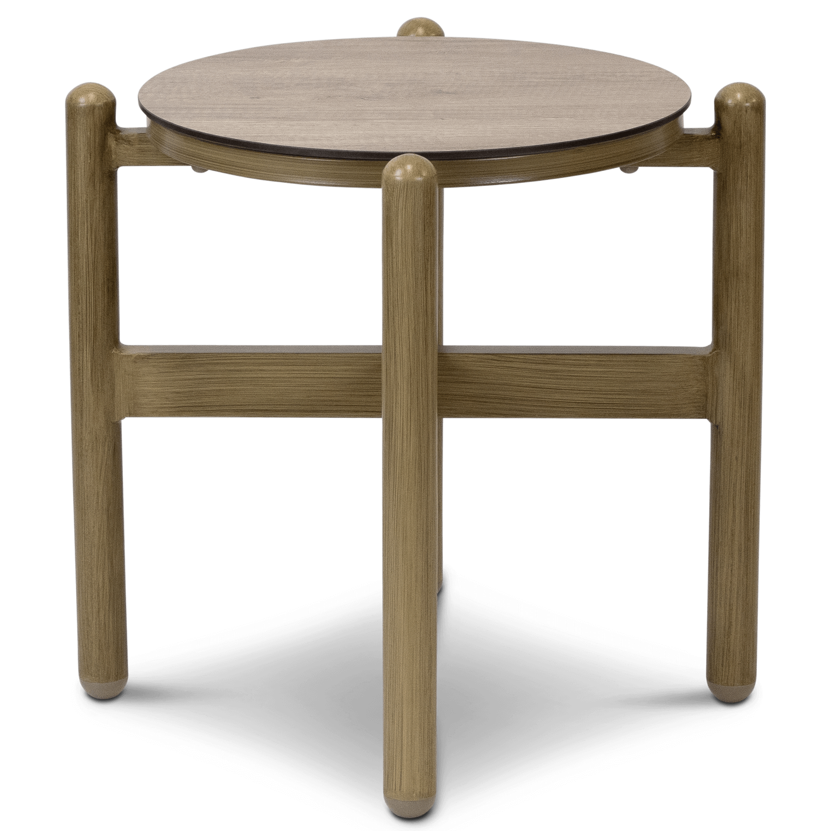 Tahiti Round Side Table with HPL Top and Aluminium Frame