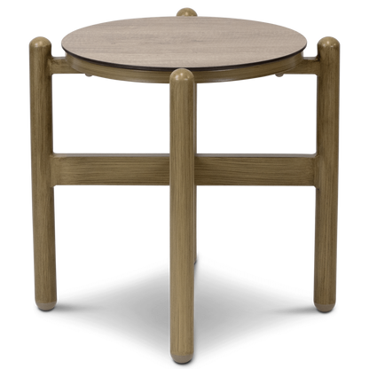 Tahiti Round Side Table with HPL Top and Aluminium Frame