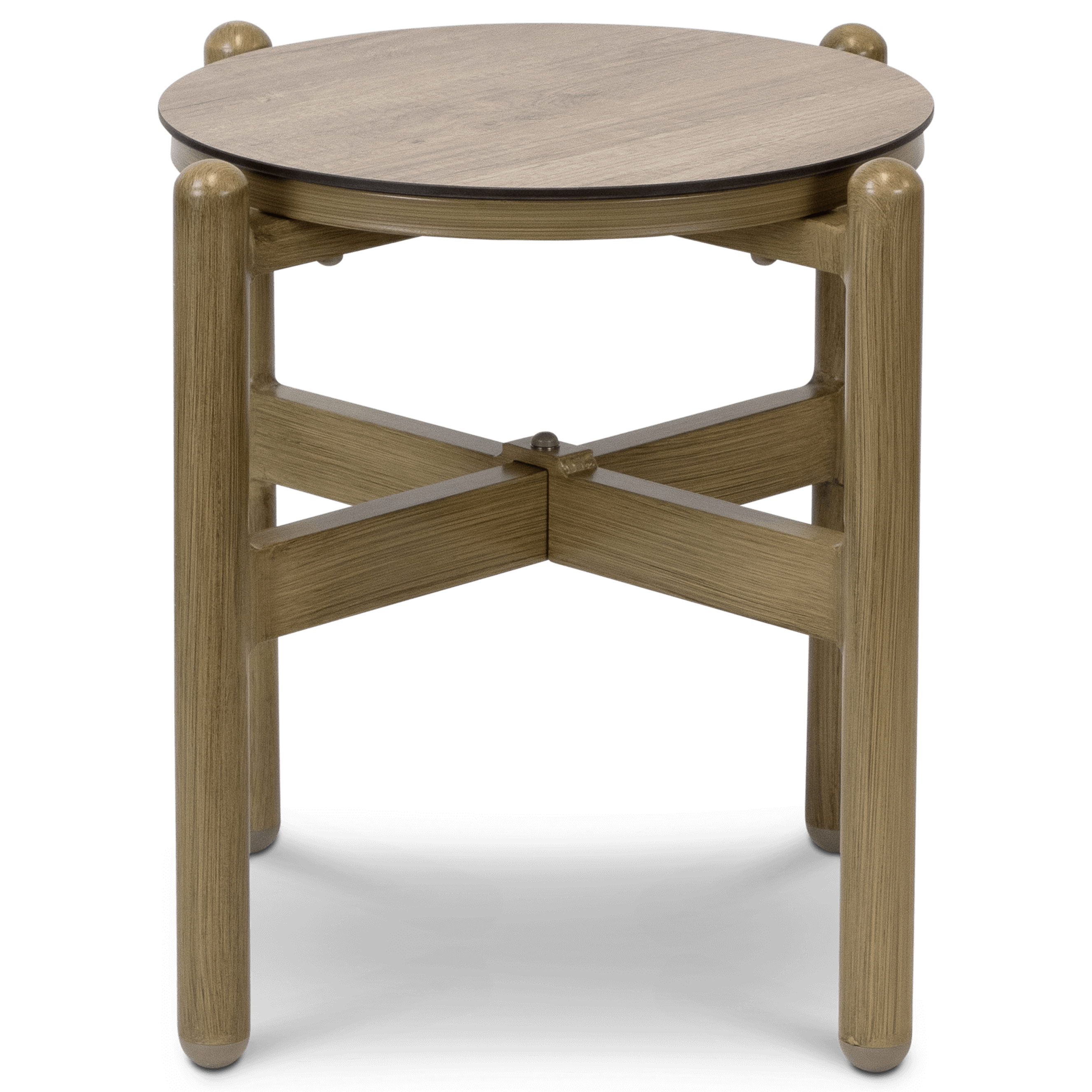 Tahiti 3pc Occasional Set with Eco Olefin Rope, Sahara Sand Spunpoly Cushions and Aluminium Frame