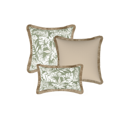 Tahiti Outdoor Cushions Stylist Selection - Sage Escape with Sand 3pc