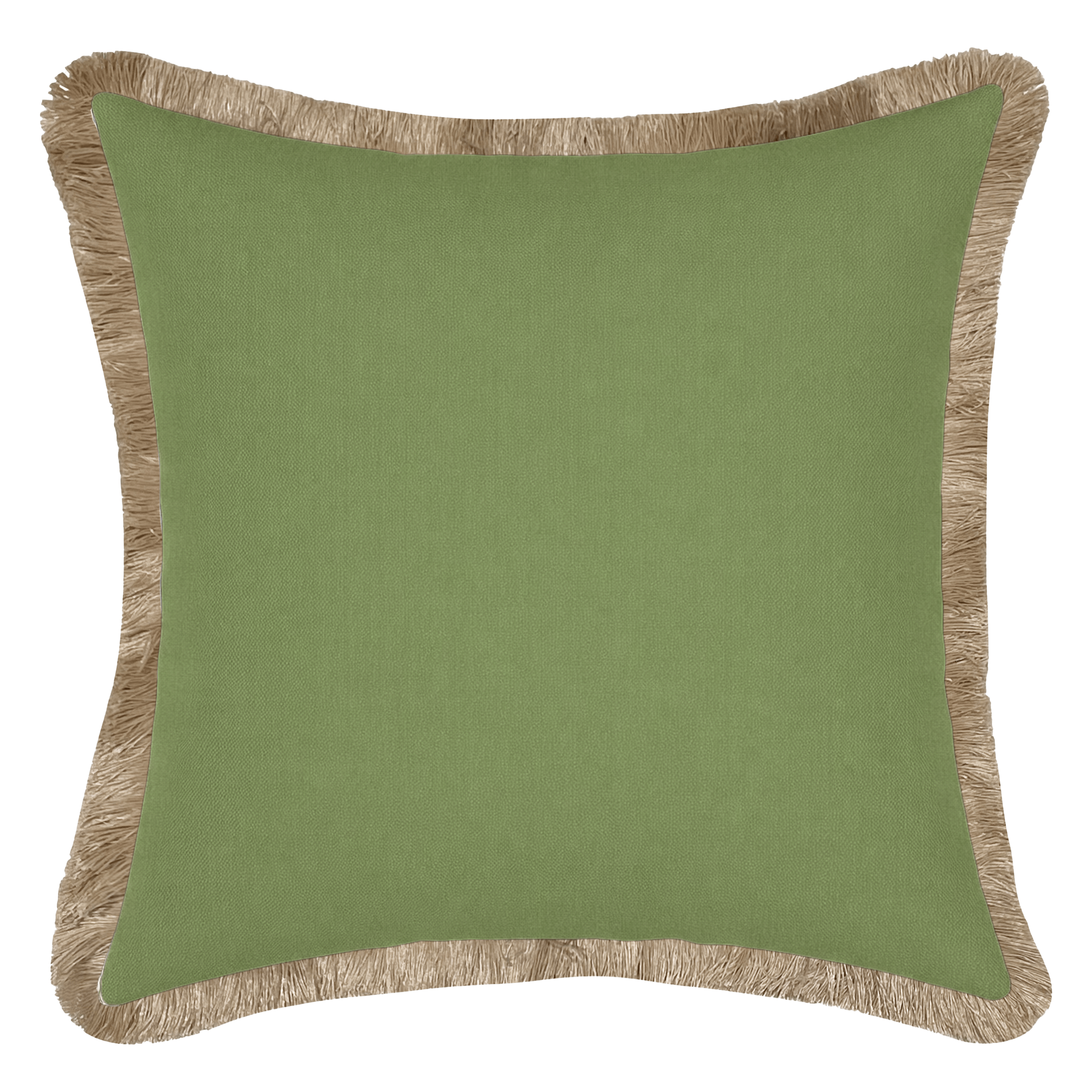 Tahiti Sage - 50x50cm Fringed Outdoor Cushion