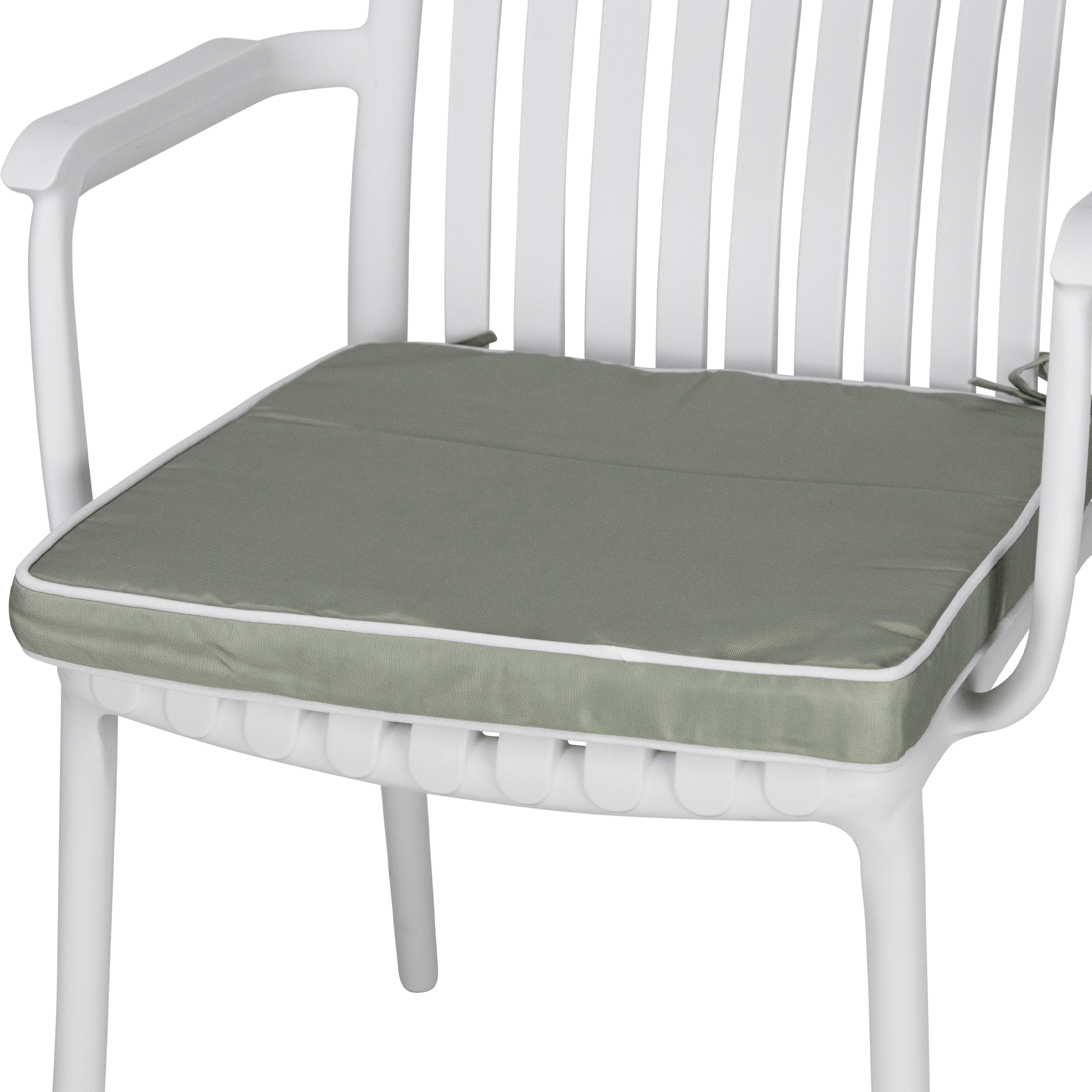 Tahiti Sage Square Outdoor Chair Pad - 43x43x4cm