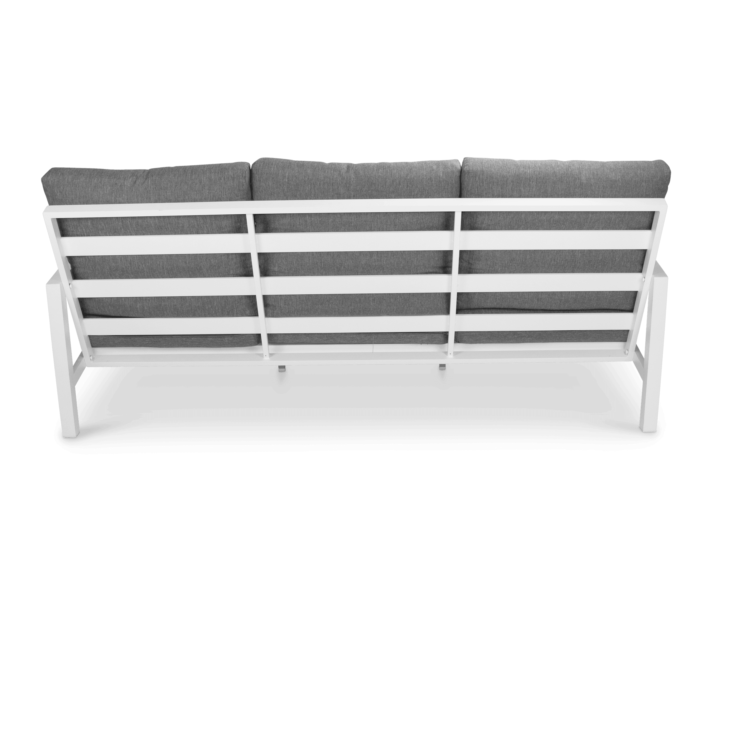 San Sebastian 6pc Outdoor Lounge Suite in Arctic White with a Foot Stool