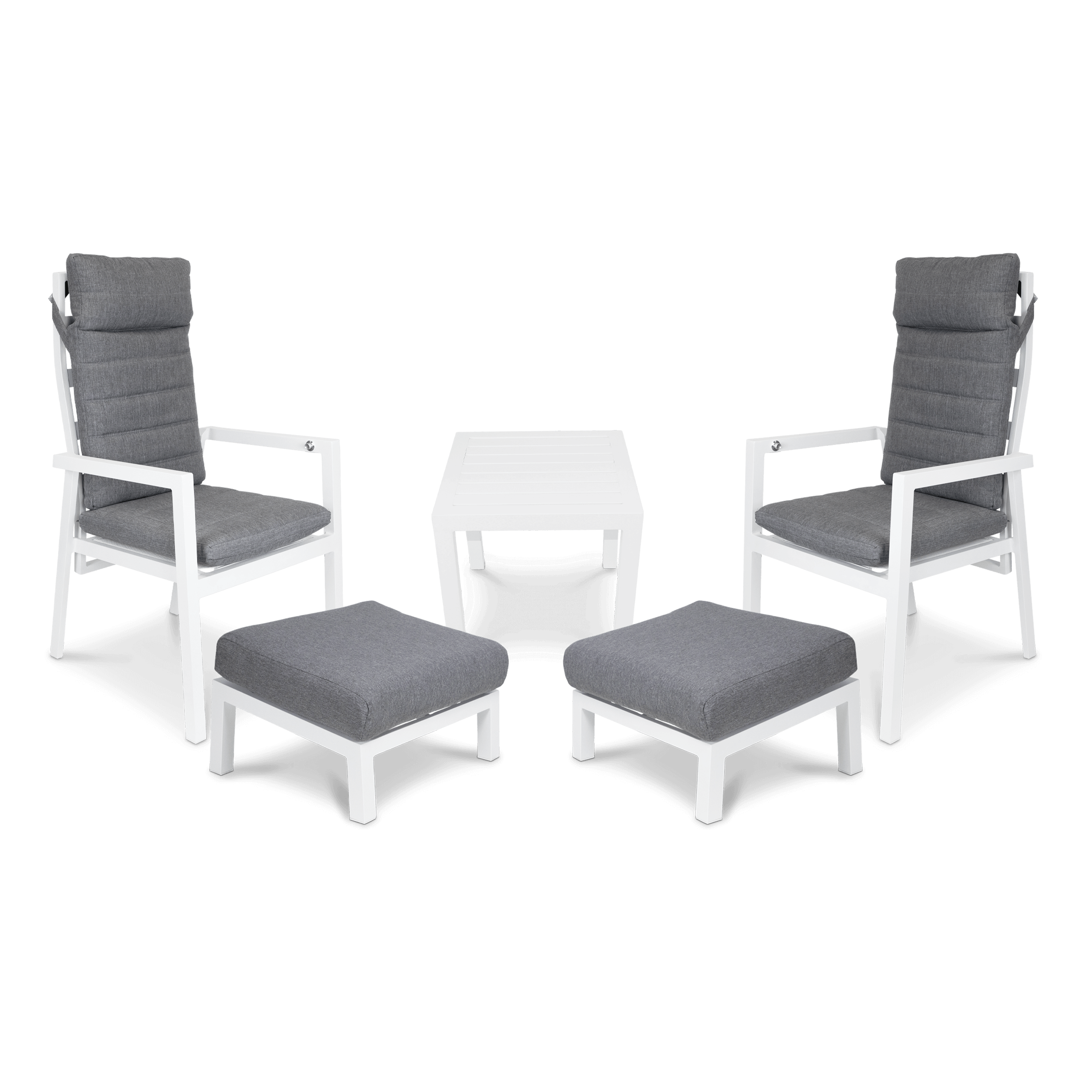 San Sebastian Reclining Occasional Set in Arctic White