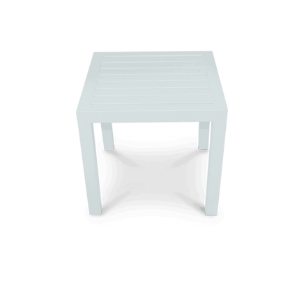 San Sebastian 3pc Occasional Set in Arctic White with Platinum Olefin Cushions