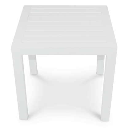 San Sebastian Side Table in Arctic White - The Furniture Shack