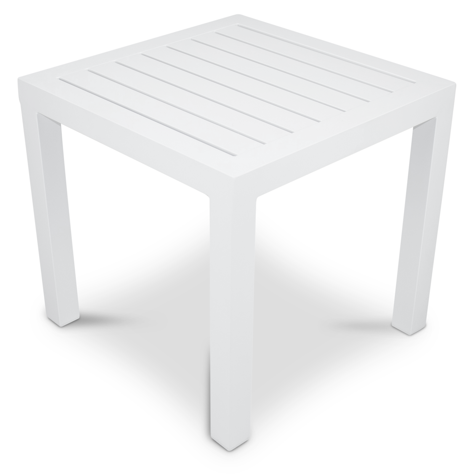 San Sebastian Side Table in Arctic White - The Furniture Shack