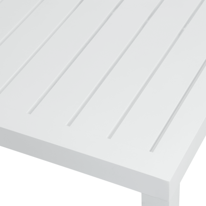 San Sebastian Side Table in Arctic White - The Furniture Shack