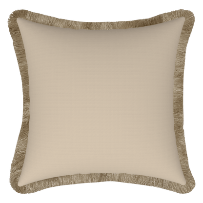 Tahiti Sandstone - 50x50cm Fringed Outdoor Cushion