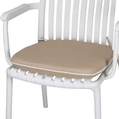 Tahiti Sandstone Rounded Outdoor Chair Pad - 40x42x5cm