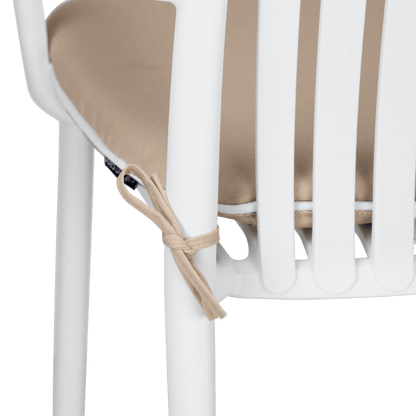 Tahiti Sandstone Rounded Outdoor Chair Pad - 40x42x5cm