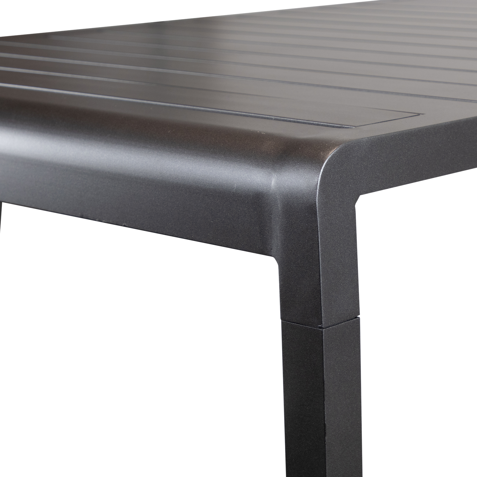 Santorini 7pc Bar Suite in Gunmetal with Platinum Olefin Cushions - The Furniture Shack