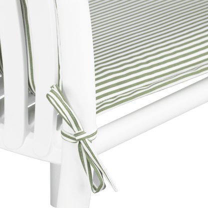 Tahiti Sage Stripe Sling Outdoor Chair Cushion - 101x48x4cm