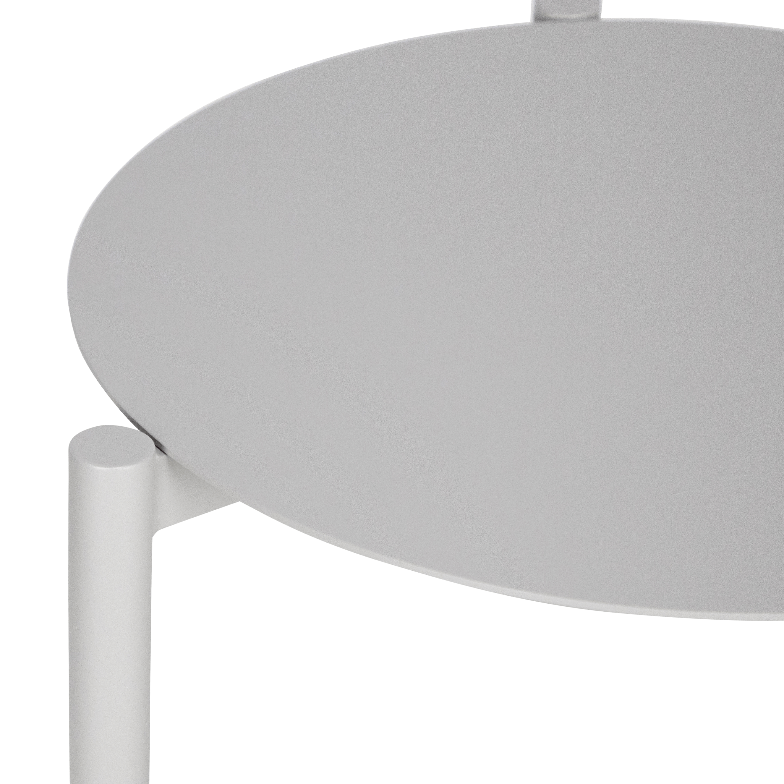 Kirra Round Side Table in Silk Beige