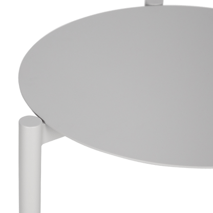 Kirra Round Side Table in Silk Beige