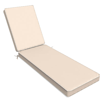 Tahiti Sandstone Sunlounger Outdoor Chair Cushion - 120x56x7.6cm
