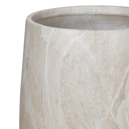 Torino Set of 3 Pots in MGO Travertine Finish