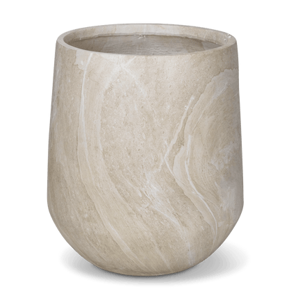 Torino Set of 3 Pots in MGO Travertine Finish
