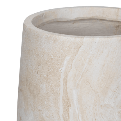 Torino Set of 3 Pots in MGO Travertine Finish