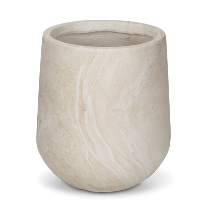 Torino Set of 3 Pots in MGO Travertine Finish