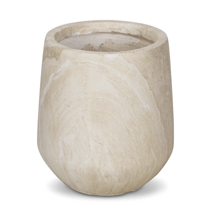 Torino Set of 3 Pots in MGO Travertine Finish