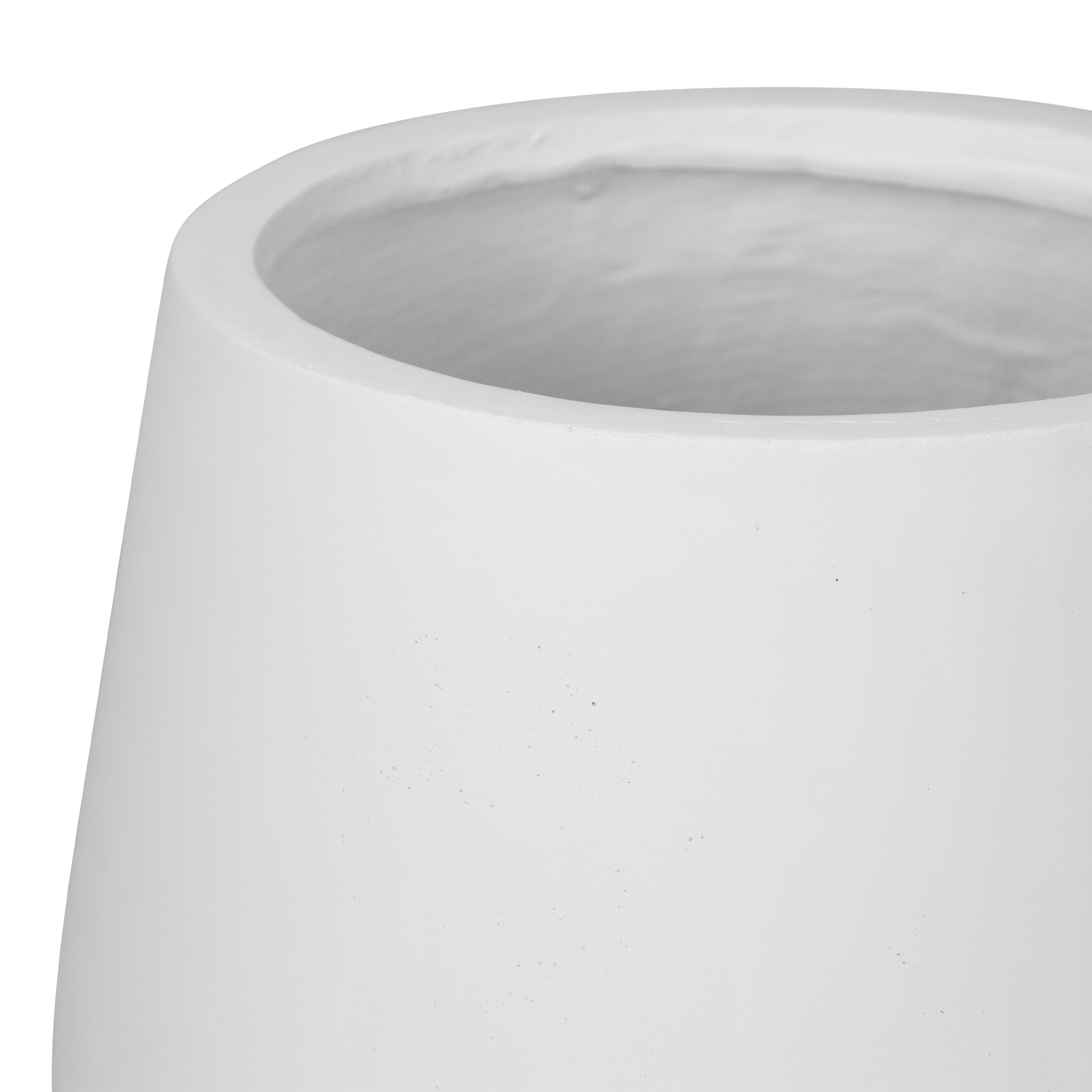Torino Set of 3 Pots in MGO White Finish