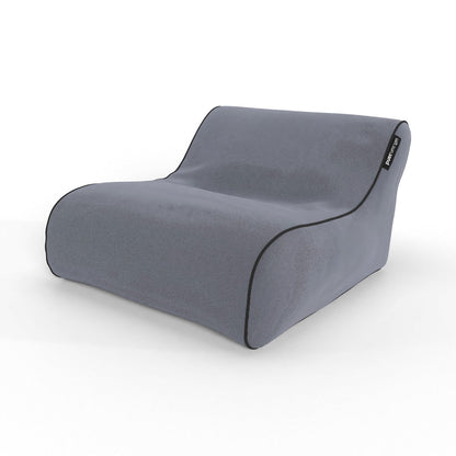 Torquay Indoor/Outdoor Bean Bag in Black Check - The Furniture Shack