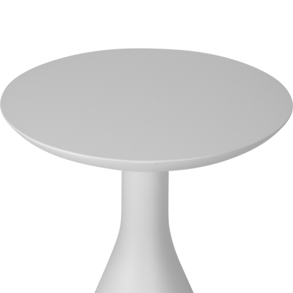 Ubud Side Table in Arctic White